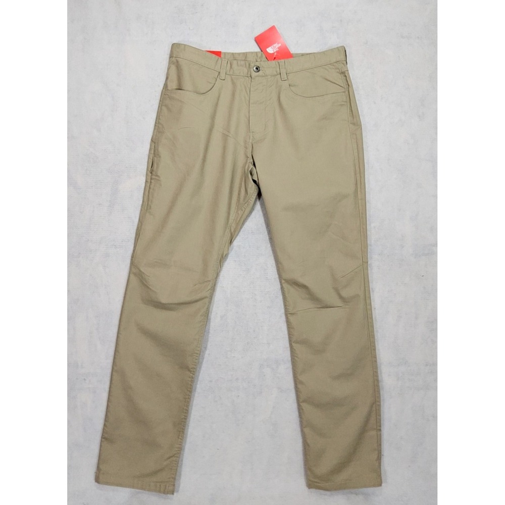The North Face Motion Pants Men 36 X 33 NEW Standard Fit Stretch Khaki Beige